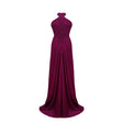 Kerstin Purple Ruched Maxi Dress