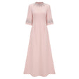 Klaudia Pink Embellished Corset Maxi Dress