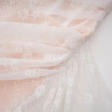 Krasava White Floral Lace Ruched Mini Dress