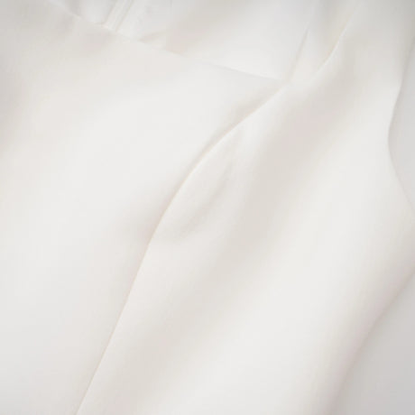 Kristveig White Cape Design Structured Mini Dress
