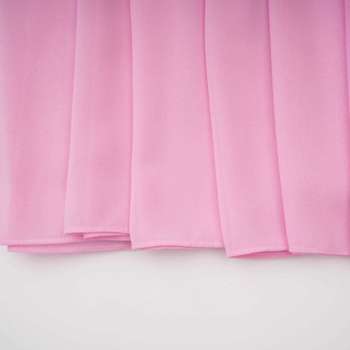 Laetitia Pink Pleated Train Ruched Maxi Dress