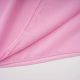 Laetitia Pink Pleated Train Ruched Maxi Dress