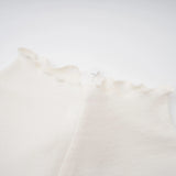 Lark White Tulle Panel Knit Midi Dress