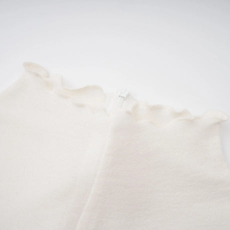 Martina Midi Dress White Tulle Panel Knit