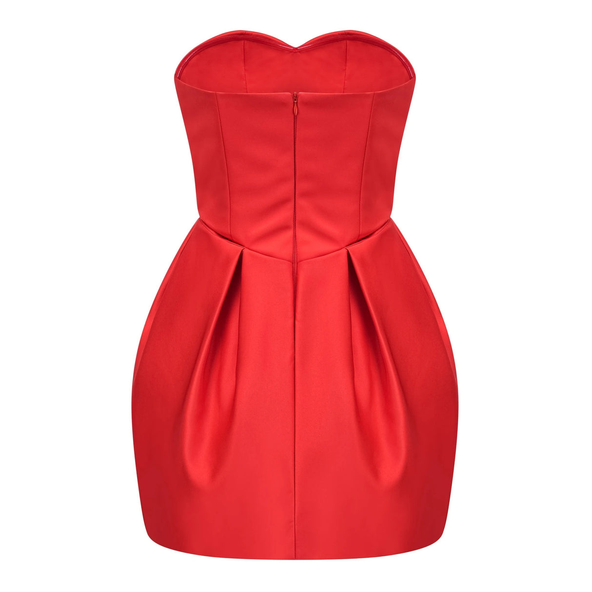 Laure Red Heart Offshoulder Mini Dress