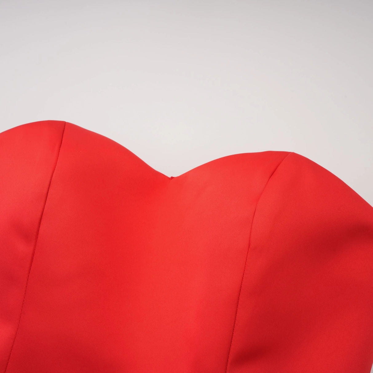 Laure Red Heart Offshoulder Mini Dress