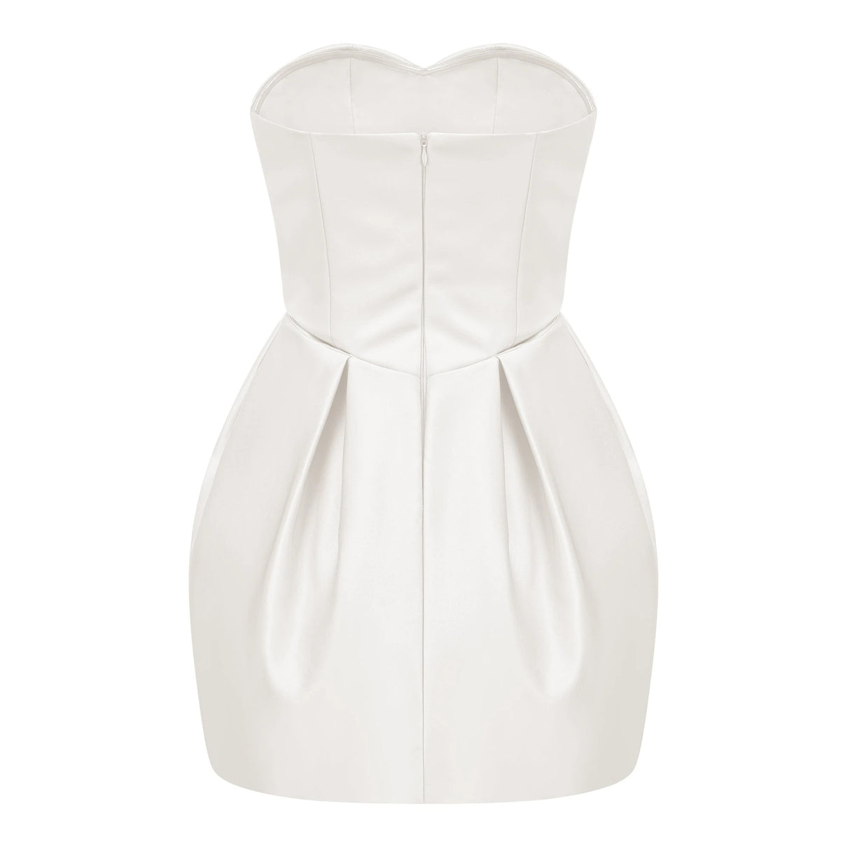 Laure White Heart Offshoulder Mini Dress