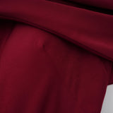 Lauren Red Ruched Shawl Detail Maxi Dress