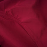 Lauren Red Ruched Shawl Detail Maxi Dress