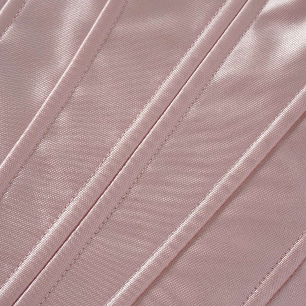 Laurine Pink Ruffled Satin Mini Dress