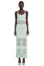Leonore Green Cutout Knitted Maxi Dress