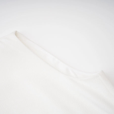Eden Midi Dress White Asymmetrical Flared
