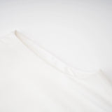 Liana White Asymmetrical Flared Midi Dress