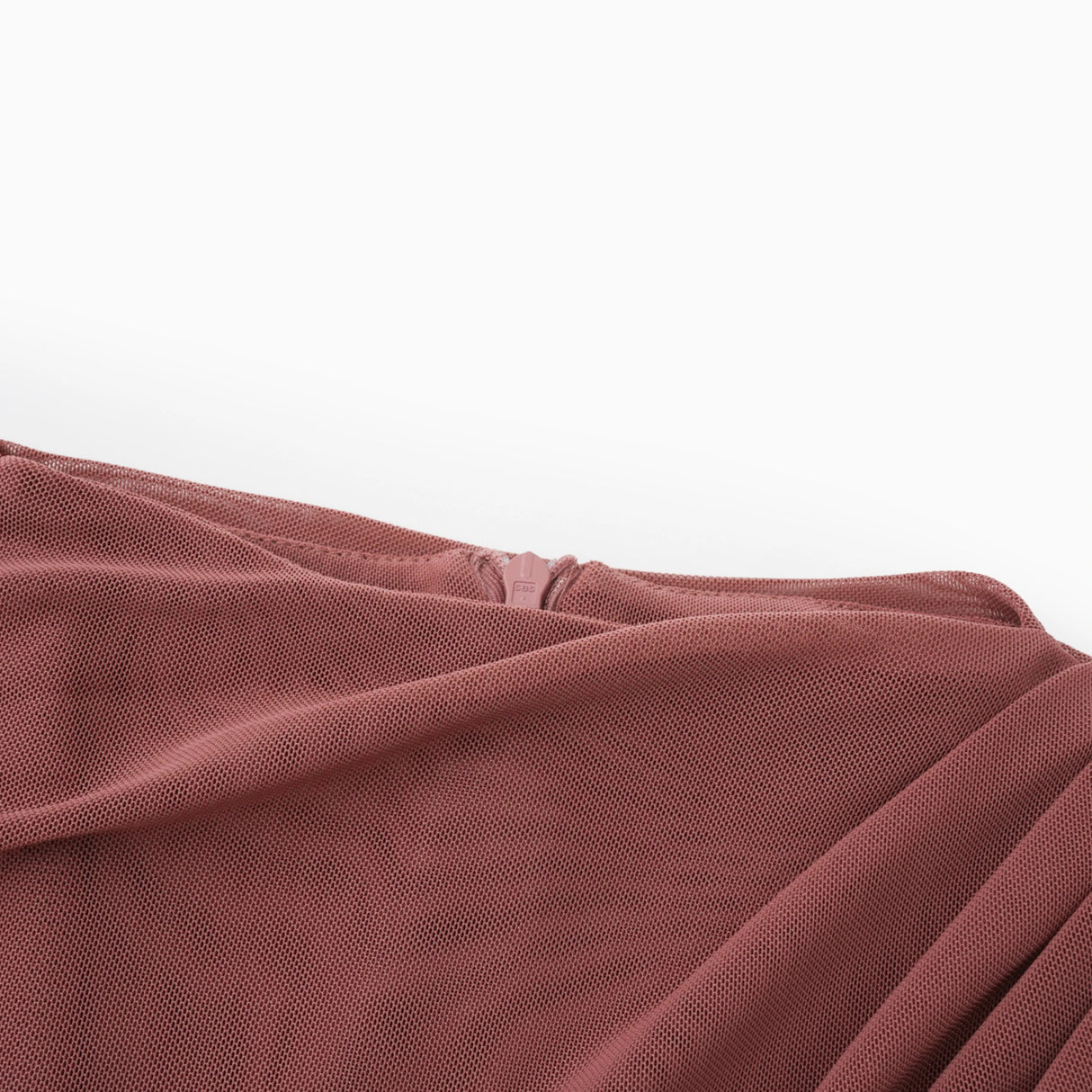 Liliana Brown Asymmetrical Ruched Cape Maxi Dress