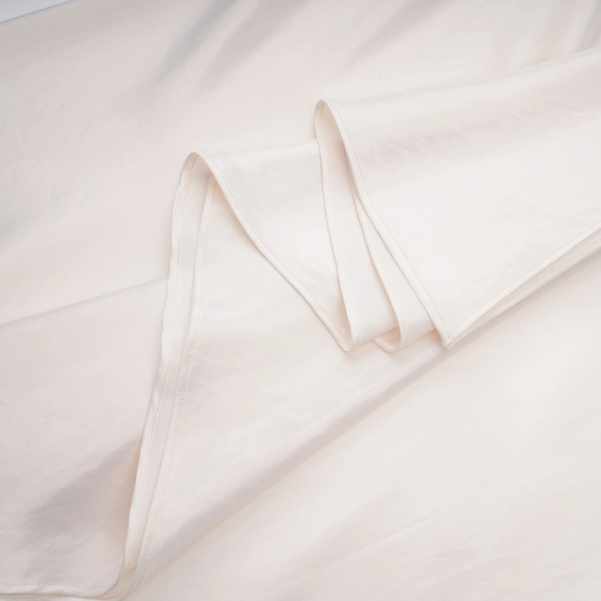 Lilla Beige Strapless Ruffled Satin Maxi Dress