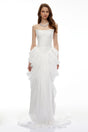 Lily White Ruched Bodycon Maxi Dress