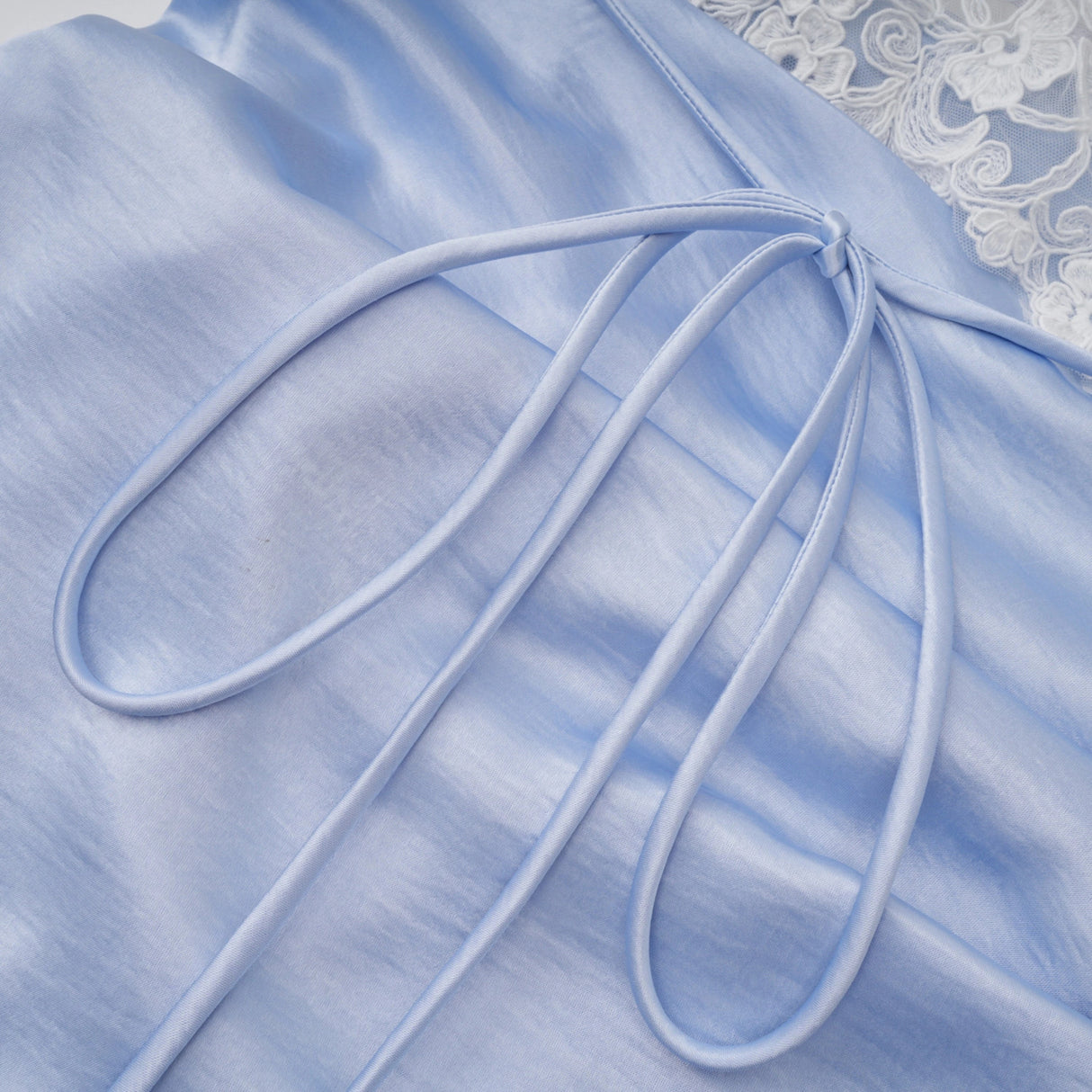 Lola Blue Off Shoulder Asymmetrical Maxi Dress with Lace Trim