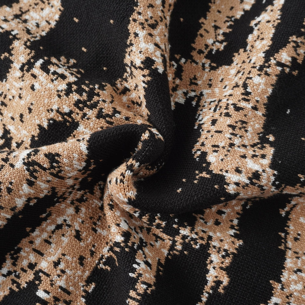 Lucie Brown Leopard Knit Mini Dress