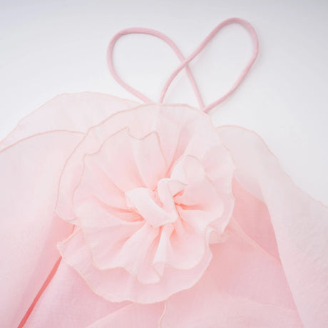 Stefania Mini Dress Pink Tiered Ruffled