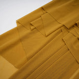 Ludivine Ocher Offshoulder Cutout Ruched Maxi Dress