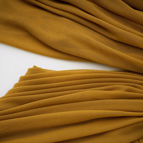 Piera maxi dress ocher off-shoulder cut-out ruched
