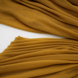 Ludivine Ocher Offshoulder Cutout Ruched Maxi Dress