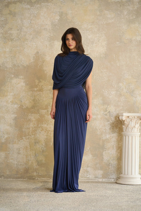 Aubrey Maxi Dress Sapphire Serenity