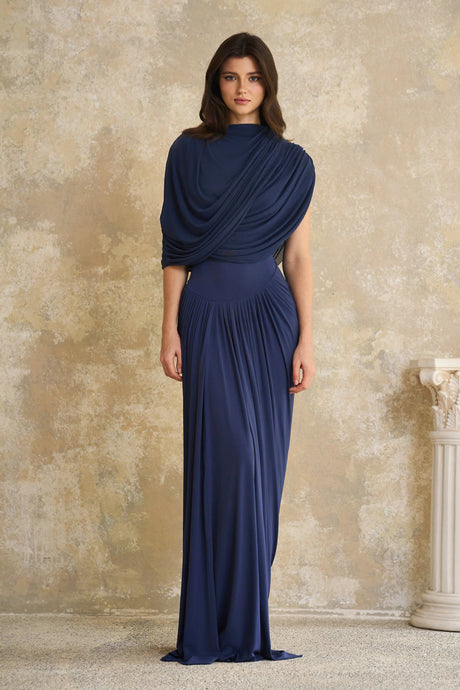 Aubrey Maxi Dress Sapphire Serenity