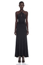 Mabel Black Backless Maxi Dress with CutOuts