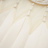 Maelle White Flower Embroidered Maxi Dress
