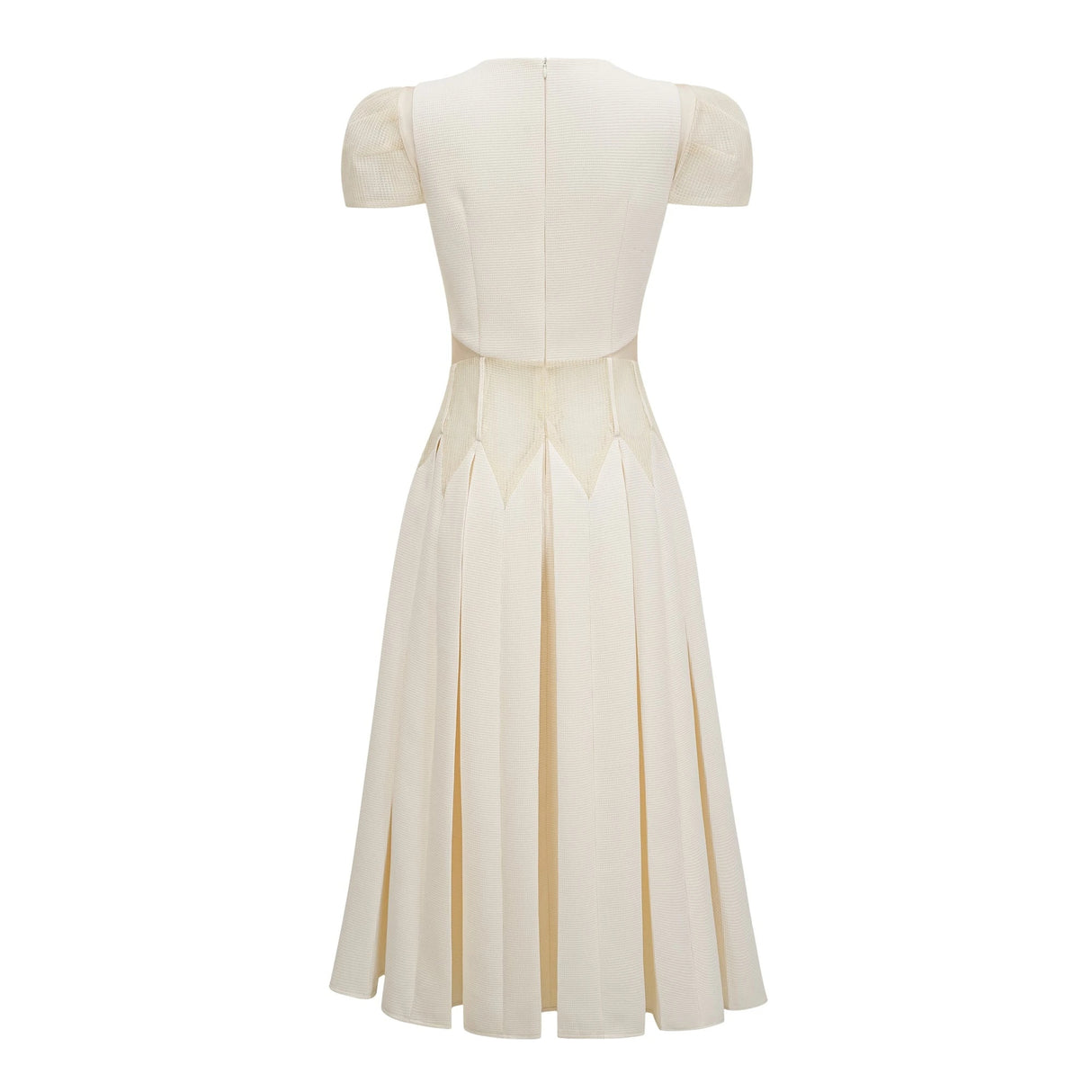 Maelle White Flower Embroidered Maxi Dress