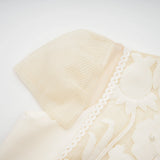 Maelle White Flower Embroidered Maxi Dress
