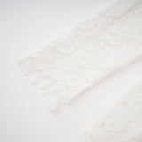 Maggie Ivory High Neck Floral Lace Maxi Dress