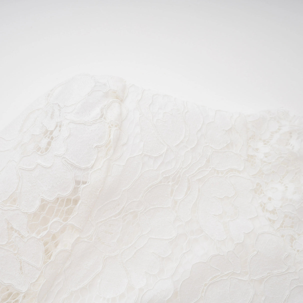 Maggie Ivory High Neck Floral Lace Maxi Dress