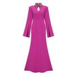 Majestueuse Fuchsia KeyholeDetail Mermaid Gown