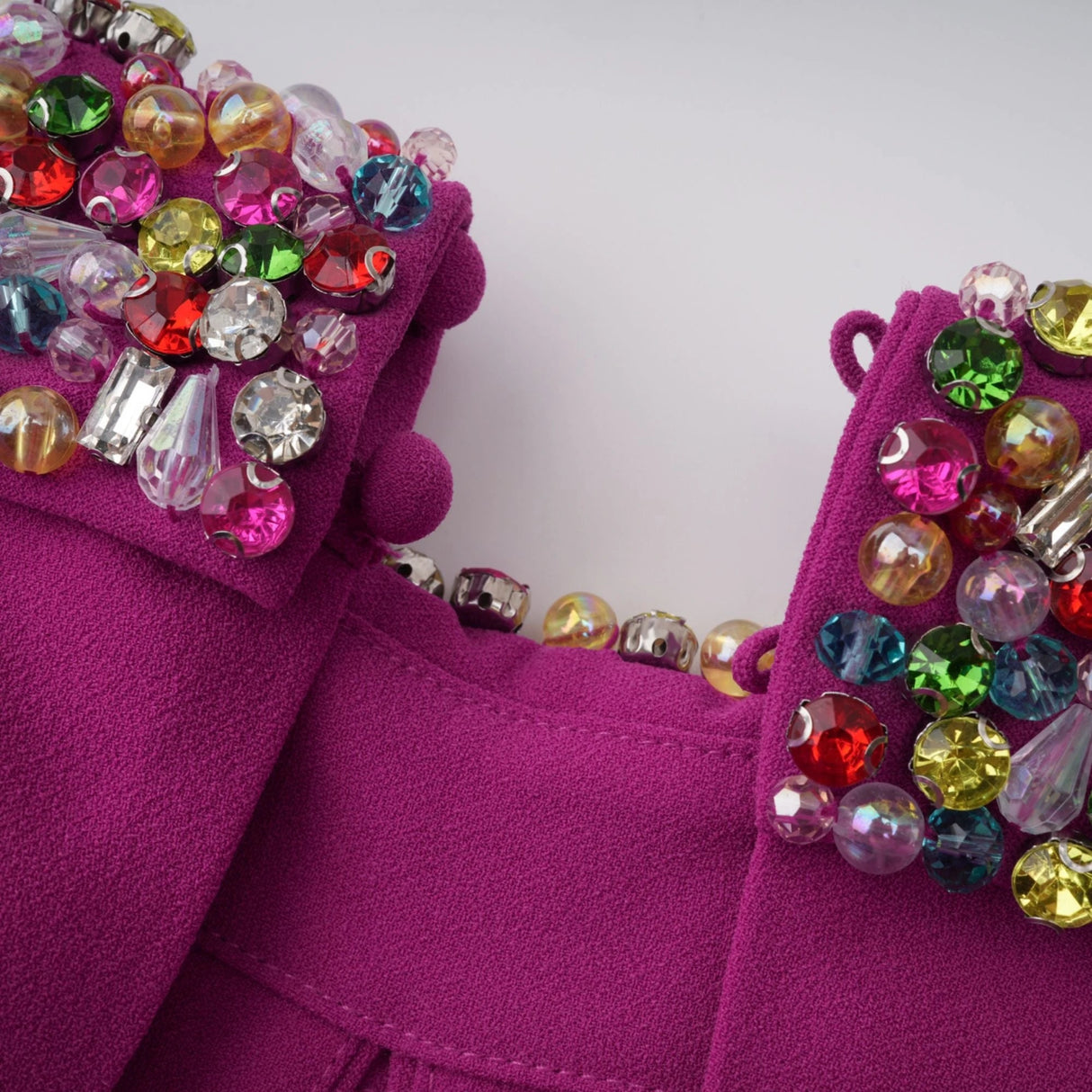 Majestueuse Fuchsia KeyholeDetail Mermaid Gown
