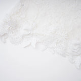 Mandana White Lace Mini Dress with Cape