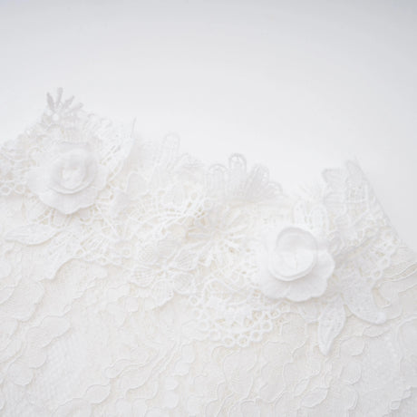 Julianna Mini Dress White Lace with Cape
