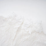 Mandana White Lace Mini Dress with Cape