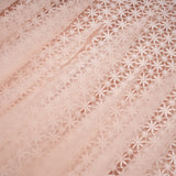 Margaret Light Pink Floral Crochet Midi Dress