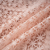 Margaret Light Pink Floral Crochet Midi Dress