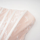 Margherita White Floral Lace Dress  Skirt Set