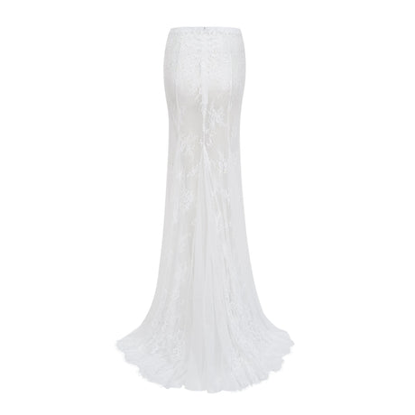 Ivanna Dress White Floral Lace & Skirt Set