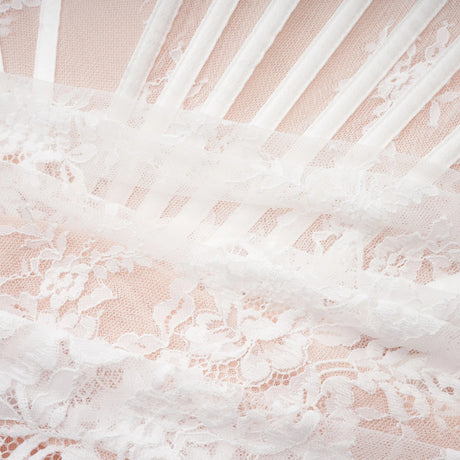Margherita White Floral Lace Dress  Skirt Set