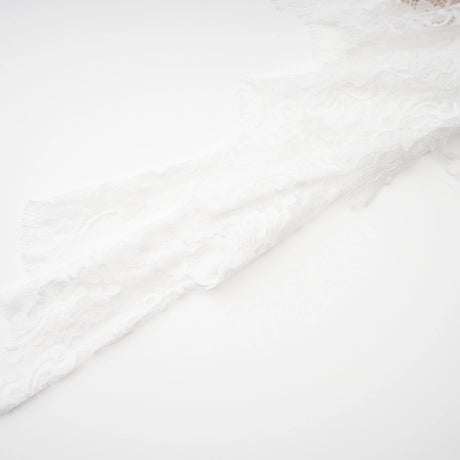 Margherita White Floral Lace Dress  Skirt Set