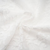 Margherita White Floral Lace Dress  Skirt Set