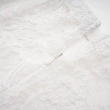 Margherita White Floral Lace Dress  Skirt Set