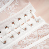 Margherita White Floral Lace Dress  Skirt Set