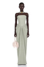 Mariella Green Halterneck Corset Maxi Gown