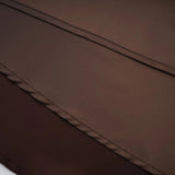Marilou Brown Ruched Satin Maxi Dress